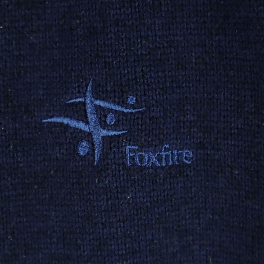 Foxfire knit Zip jacket L Navy Men's Used