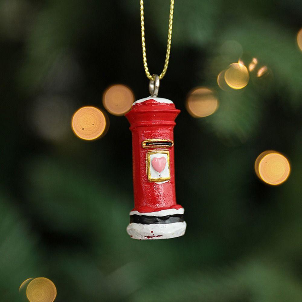 Red Christmas Elk Snowmen Pendant Xmas Tree Hanging Ornaments  Merry Christmas Decoration