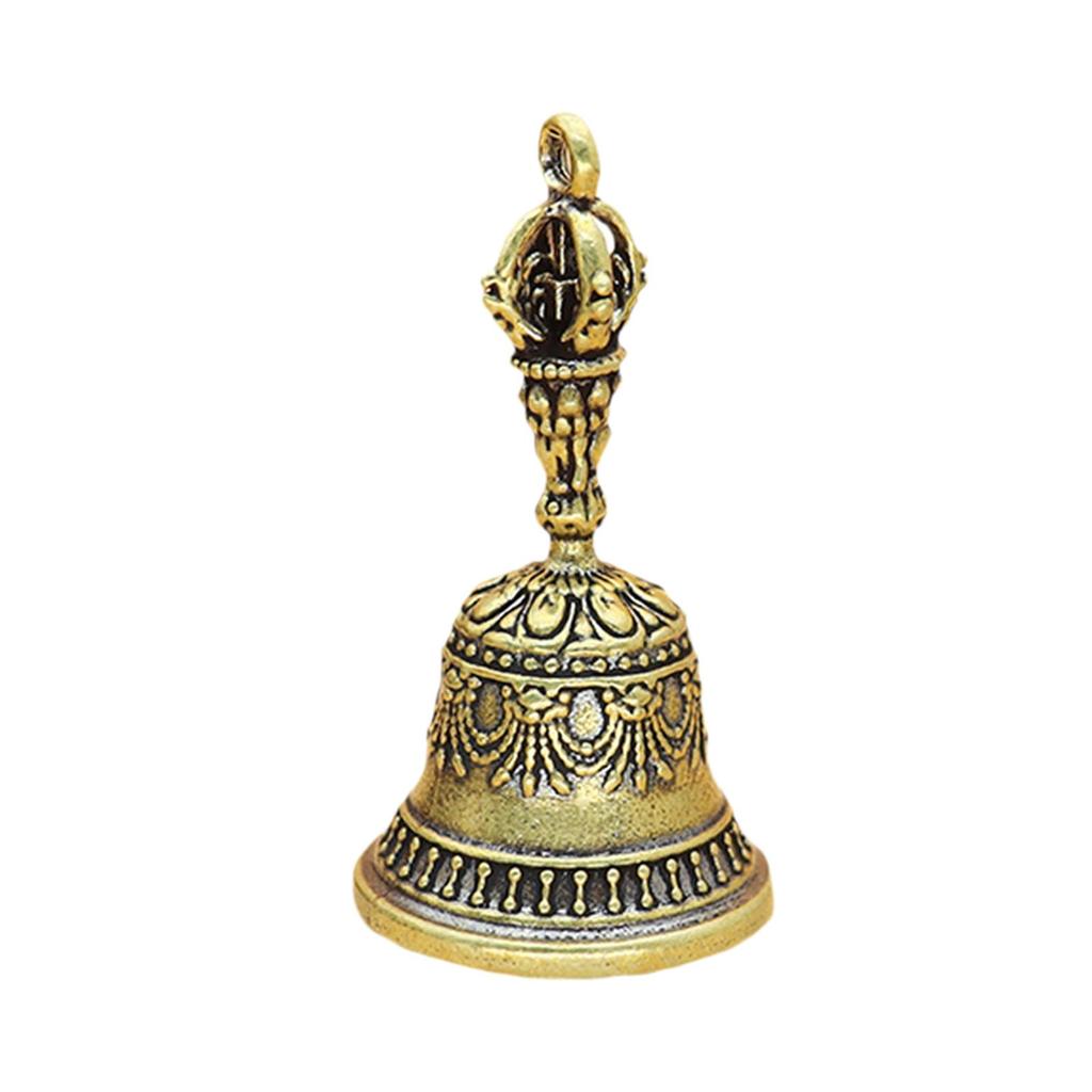 Small Brass Bell Ornament Anitque Gift Multipurpose Traditional Portable Home Decoration Craft Collectible Hanging Pendant