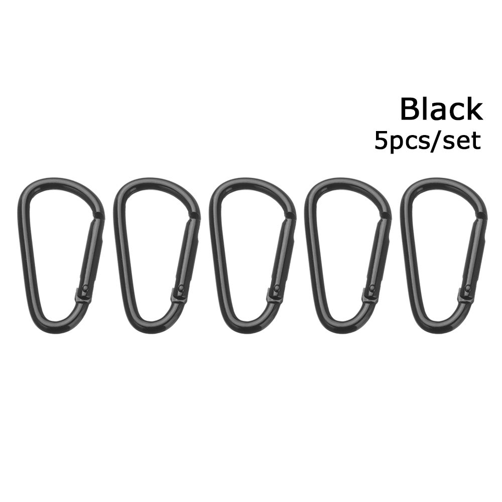 New Safety Multicolor Aluminium Buckle Keychain Alloy Carabiner Camping Hiking Hook Climbing Button