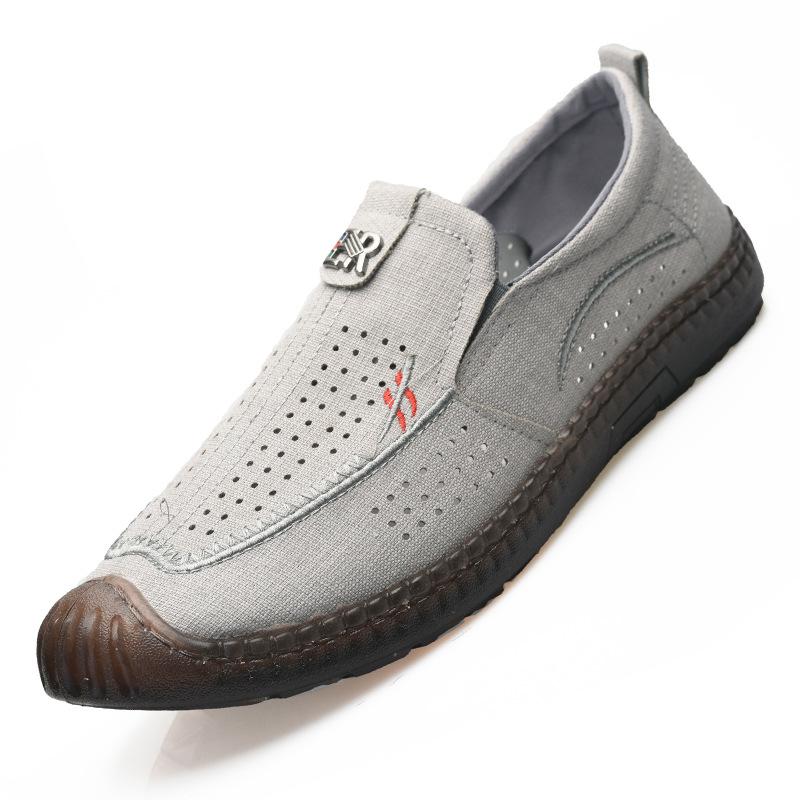 2025 Summer New Trend Versatile Breathable Soft Sole Casual Doudou Shoes Korean Version of Men's Loafer Cloth Shoes