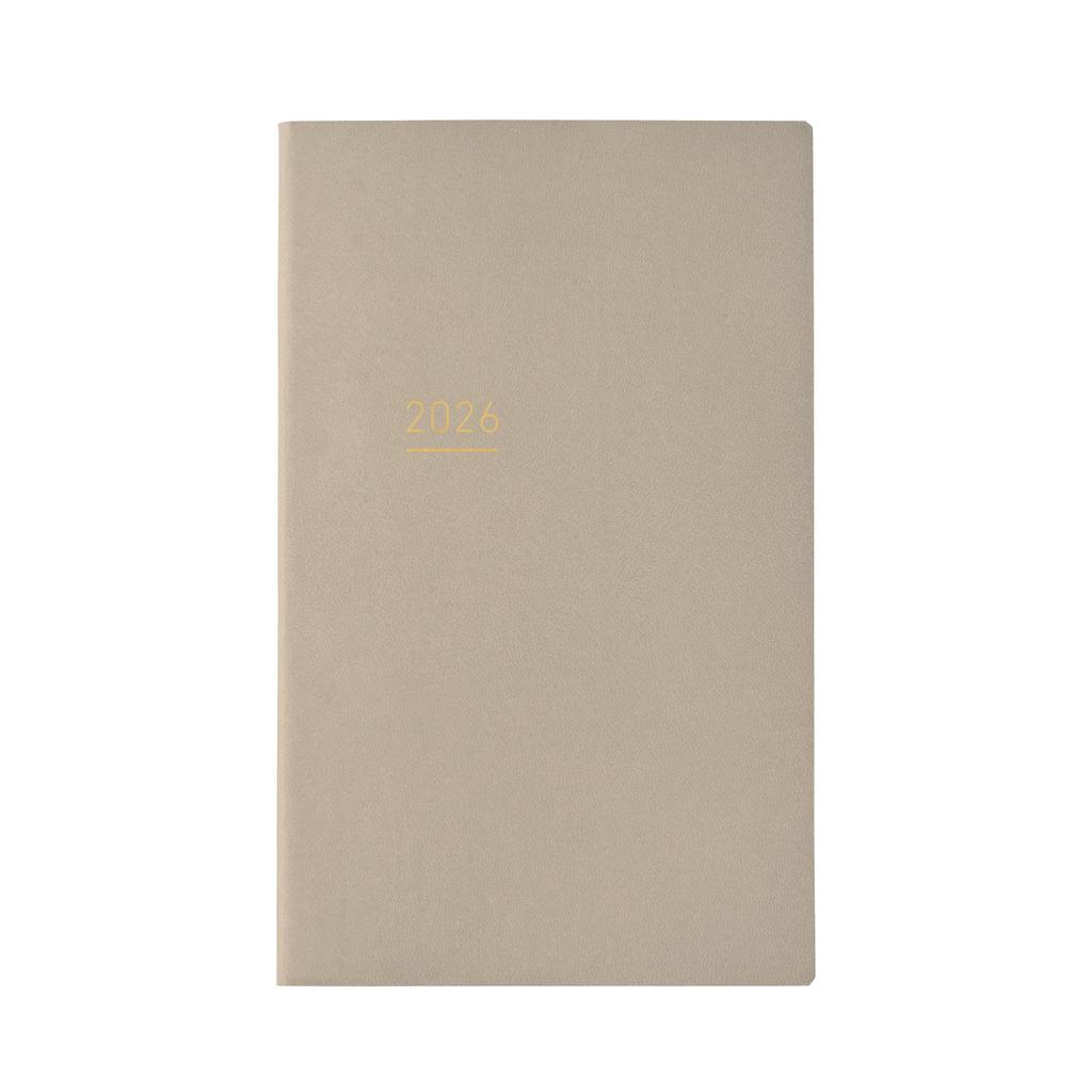 KOKUYO Jibun Techo Lite 2026 A5 Starts December 2025 Planner, Monthly/Weekly, Slim, Beige, Ni-JL1LS-26,
