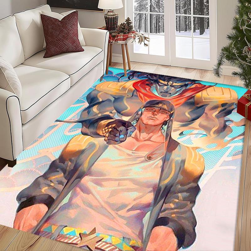 JoJo's Bizarre Adventure: Epic Characters Vibrant Art carpet Living room and bedroom mats printing Christmas gifts Fashion Art