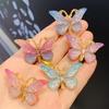 5PCS Colorful Gradient Three-Dimensional Butterfly Hair Clip, Sweet And Fairy Girl Headband, Cute Girl Heart Hair Clip