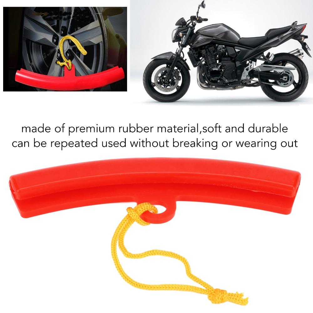 5PCS Red Tire Changer Guard Rubber Wheel Rim Savers  Chrome Delicate Wheel Rim Safe Service