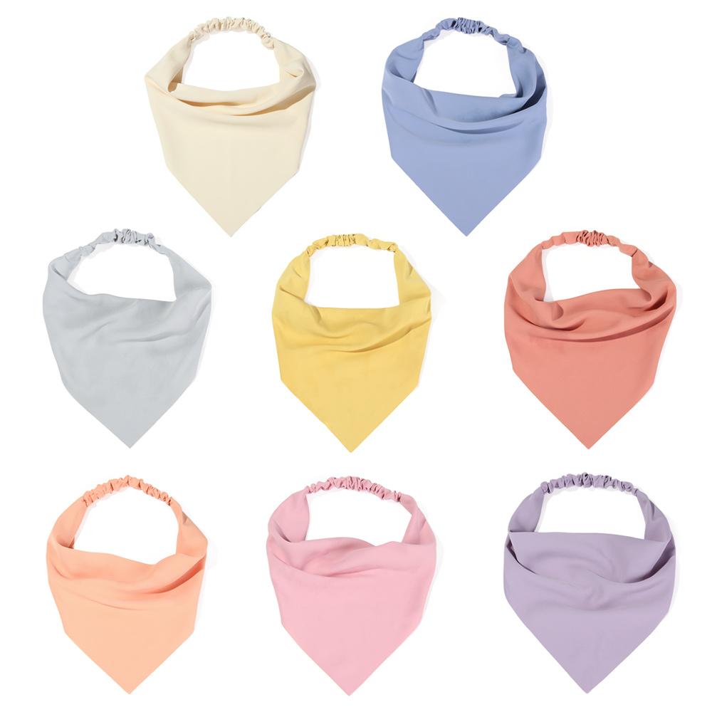 

Cute Headband Elastic Triangle Hair Scarf Headwrap Hair Bands Headband Turban жовтий