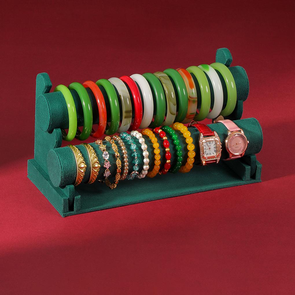 Bracelet T-Bar Rack Display For Bracelets And Bangles Wide Application Velvet Bracelet Display