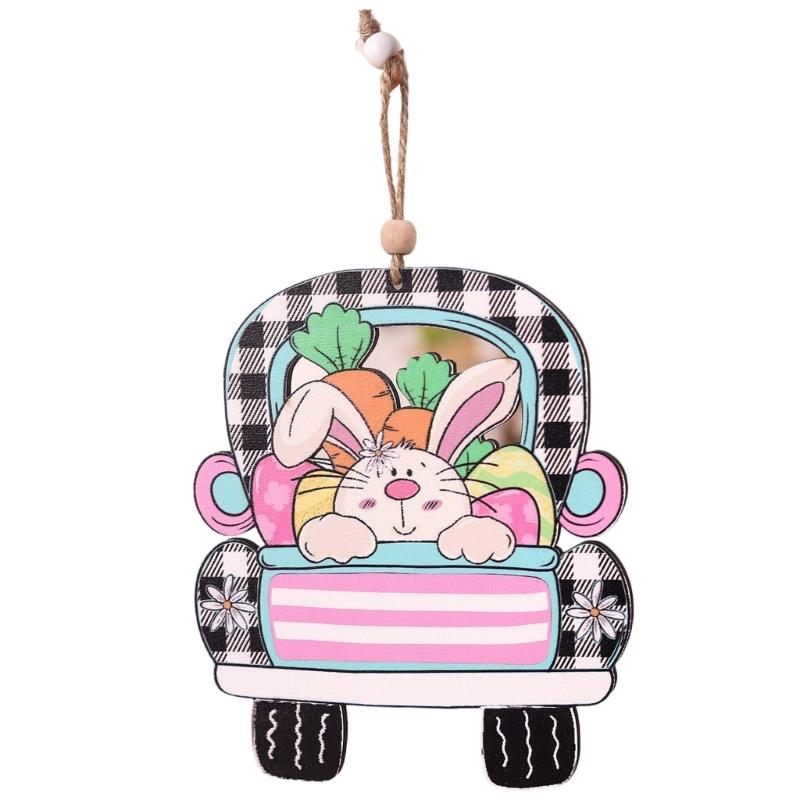 Easters Door Sign Offering Color Easters Party Supplies Wood Door Ornament Suitable for Home Office and Shop Decorations