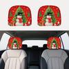 2Pcs Santa Claus Car Headrest Cover Universal Auto Seat Headcover  Gift for Car Lover