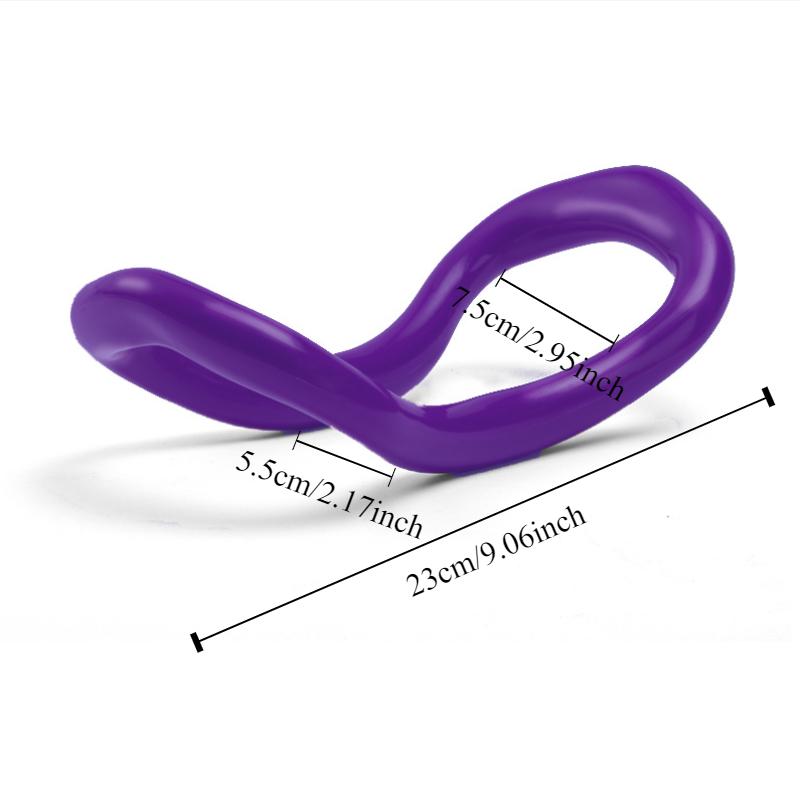1pc Hard Yoga Ring Back Trainer, Tensioning and Opening Back Divine Tool, Pilates Ring, and Calf Varsion Correction фиолетовый
