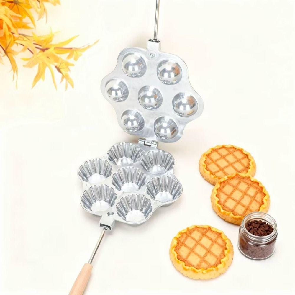 Oboustranná forma na ořechové sušenky 7/12/16 otvorů Stroj na ořechové sušenky Forma na vaječné tartaletky Plynový elektrický sporák
