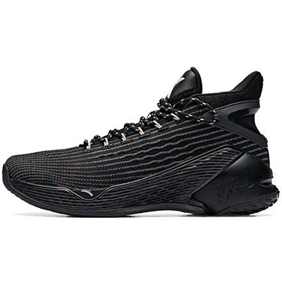 KT4 KT Abrasion Resistant Breathable High Top Basketball Shoes Men's Black 11931101-3