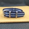 High-End NATO One-Piece Nylon Watch Strap - Canvas Woven, Sizes 18/20/22/24.