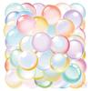 50Pcs/Set Watercolor Bubbles PET Stickers Waterproof DIY Fashion Doodle Decals Stickers