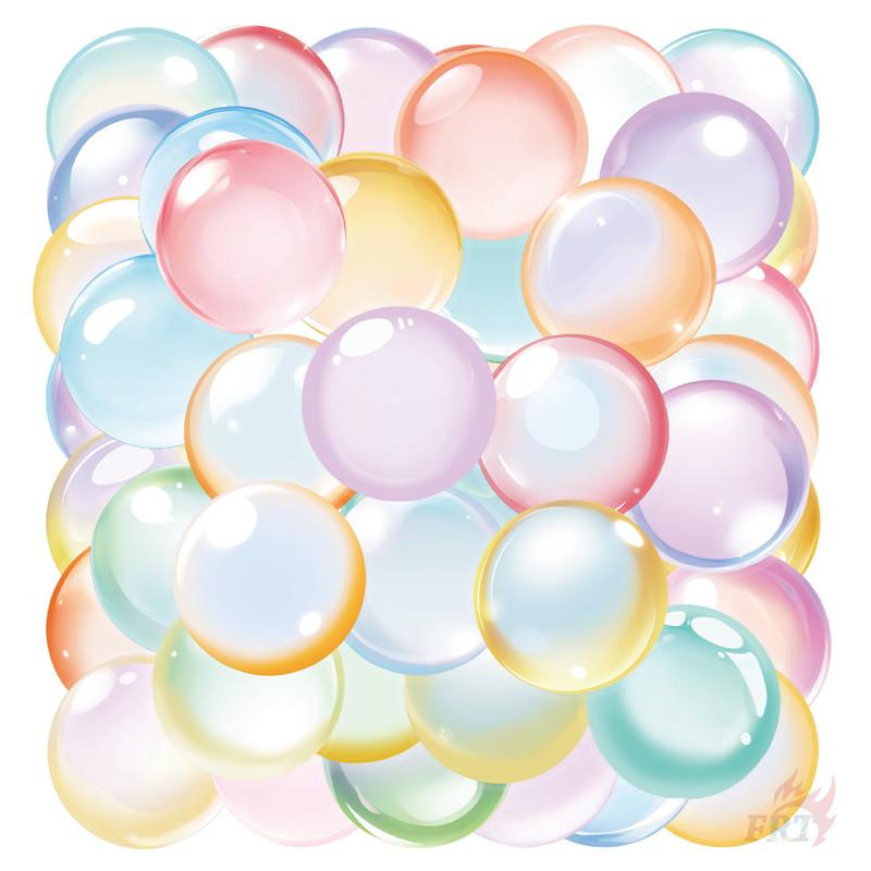 50Pcs/Set Watercolor Bubbles PET Stickers Waterproof DIY Fashion Doodle Decals Stickers