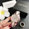 CONTENA New Luxury Brand Quartz Women's Watch Ladies Fashion Watch Women Wristwatches Female Clock Relogio Feminino Masculino