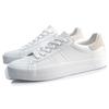 Li Ning Vulc Synthetisches Leder Rutschfest Abriebfest Dämpfung Niedrig geschnitten Skateboard-Schuhe Herren Weiß AGCQ055-2