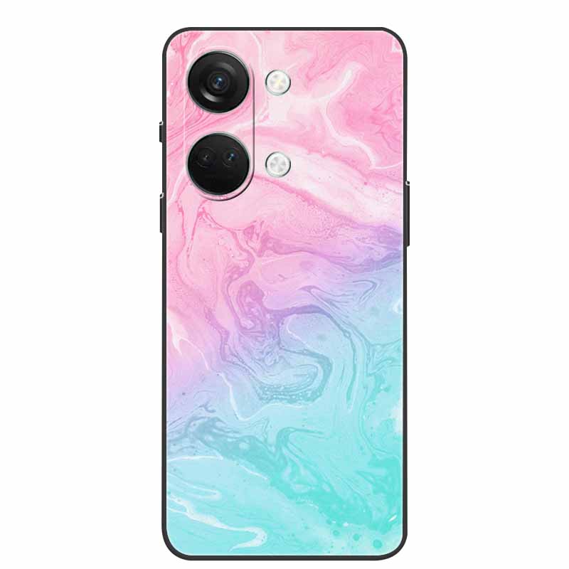 For One Plus Nord3 5G Case Silicone Painted Soft Protective Covers for OnePlus Nord 3 5G Phone Cases 1+ Nord3 TPU Coques Marble