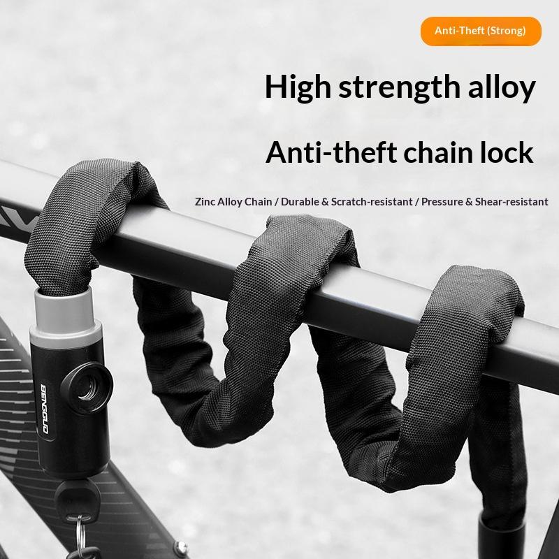 BENGGUO Anti Theft Bike Chain Lock for Bicycle/Motorcycle/Electric Scooter Portable Zinc Alloy Core Security Lock