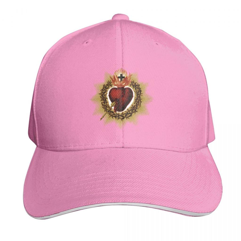 Sacred Heart Of Jesus Catholic Baseball Cap Summer Beach Travel Streetwear Hip Hop Trendy Vintage Retro Embroidered