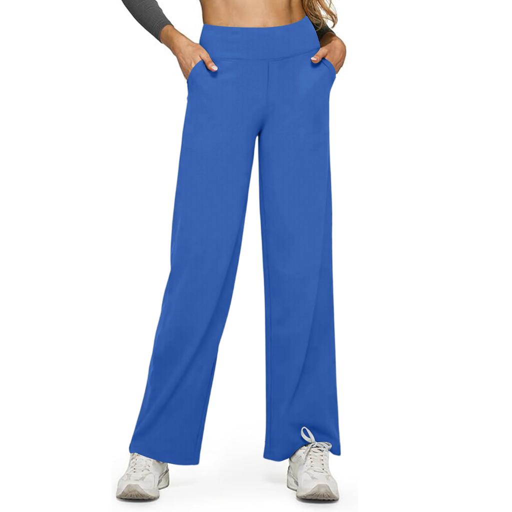Womens Wide Leg Yoga Pants High Waisted Sweatpants with Pockets Casual Pants Comfy Lounge