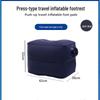 Press-to-Inflate Portable Travel Footrest