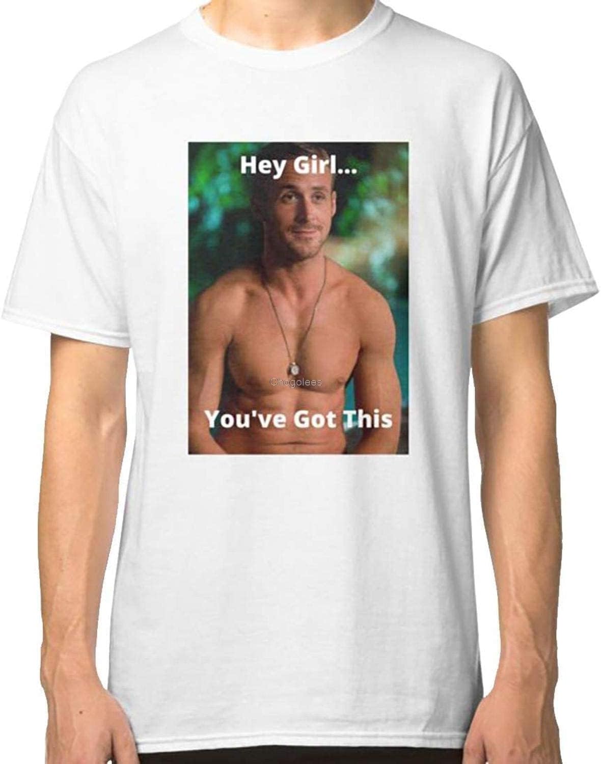 Hey Girl You ve Got This Ryan Gosling Tshirt DMN103 - Tshirt Black XS белый