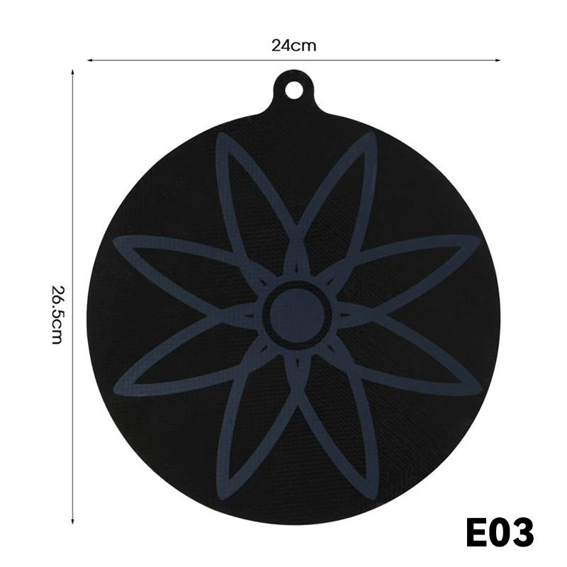 2Pcs Induction Silicone Mat Cooktop Mats Thermochromic Silicone Nonslip Induction Protector Mat for Home Kitchen Cooking