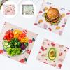 9 Pcs Reusable Beeswax Wrap for Food Organic Cotton Beeswax Papers Small Medium Large Bread Sandwich Wrapper Bowls Covers
