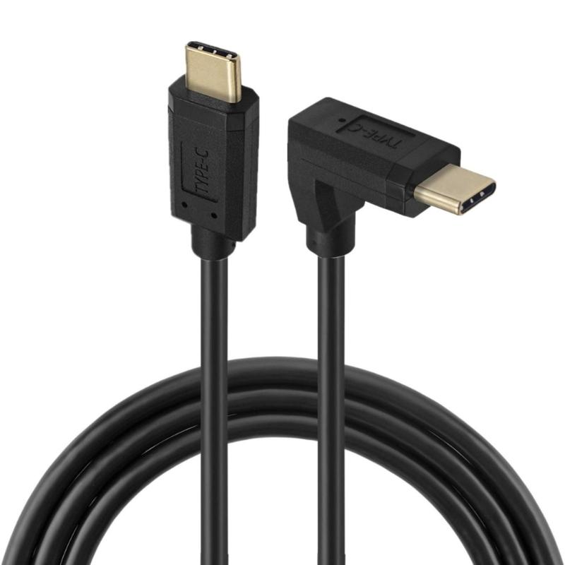 USB C to USB C Cable Right Angle USB C Fast Charging Cable 10Gbps Data Transfer Cord for Mobile Phone Laptop Tablet