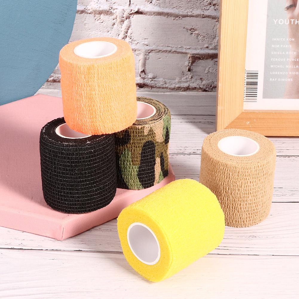 5pcs Disposable Tattoo Grip Covers Self Adhesive Tattoo Tube Handle Bandage Wrap