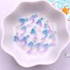100Pcs Resin Colorful Mini Luminous Mermaid Nail Charms Glow Shell Ocean Flat Back Rhinestone Art Decor Accessorie DIY Scrapbook