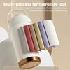 Stainless Steel Coffee Mug Double Wall Insulated Mug 500ml Large Capacity Ceramic Vacuum Flasks Reusable Home Drinkware with Straw