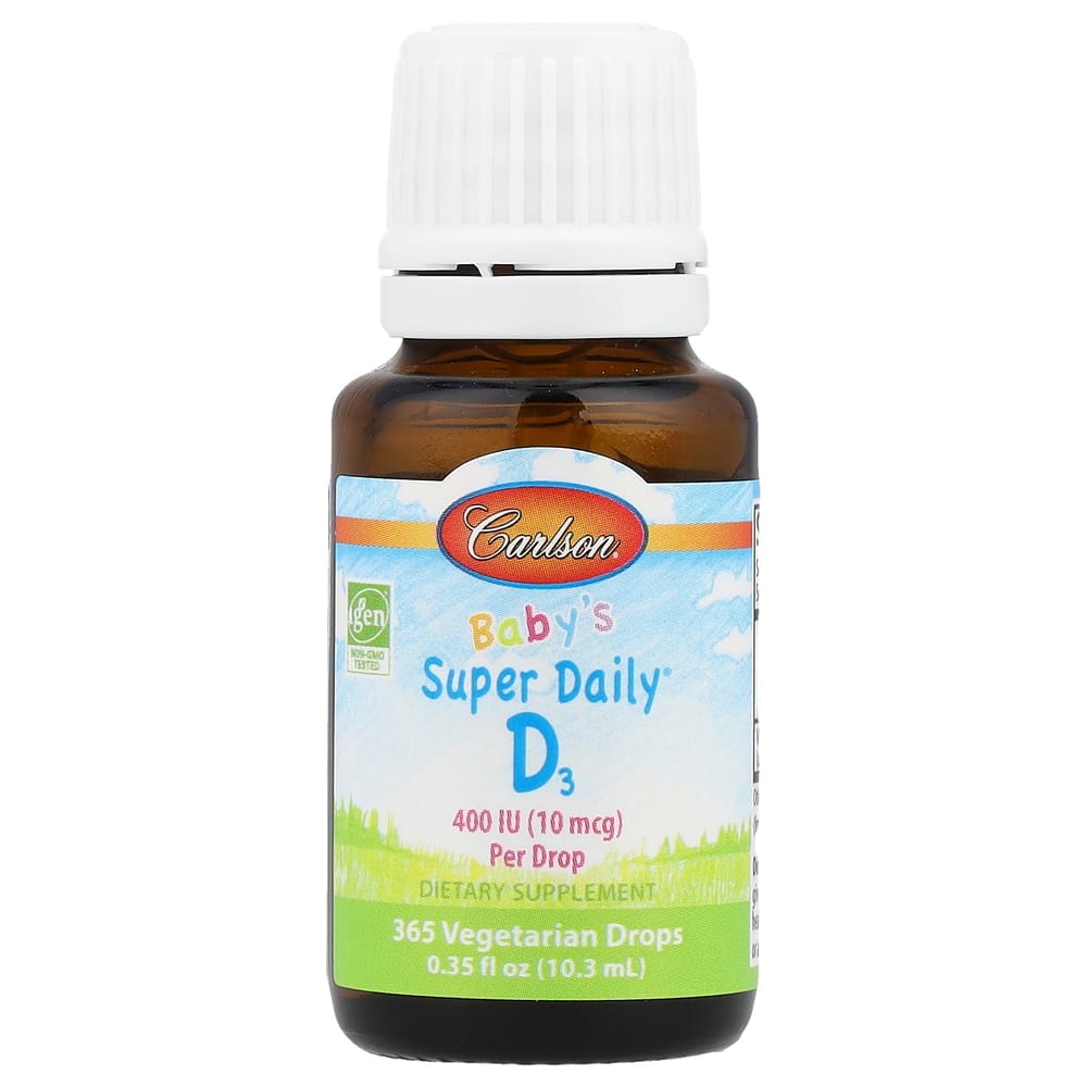 Carlson Labs Baby's Super Daily D3 10 mcg (400 IU) 0.35 fl oz (10.3 ml)