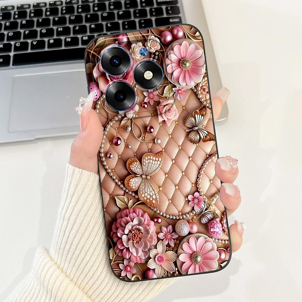 For Infinix Hot 40 Pro Case X6837 Fashion Cat Cartoon Cover Soft Silicone Phone Case For Infinix Hot 40i Hot40 Pro Hot40i Fundas