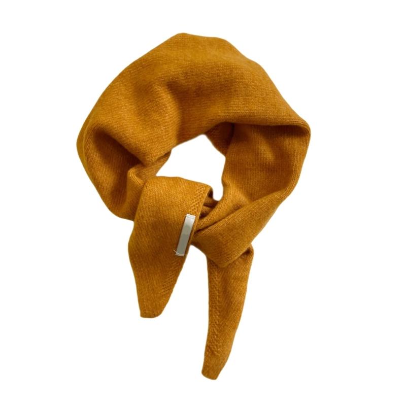Multiple Functional Winter Scarf For Women Soft Weave Trilateral Plan Thin Fashion Addition For Cold Weather