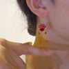 Wind Peking Opera Face Earphone Temperament Retro High-end Long Earrings Ethnic Style New Year's Festive Earrings Women