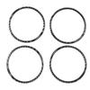 For BMW X3 G01 2018- Soft Carbon Fiber Car Inner Door Horn Trumpet Speaker Decorative Ring Trim Sticker Car Accessories
