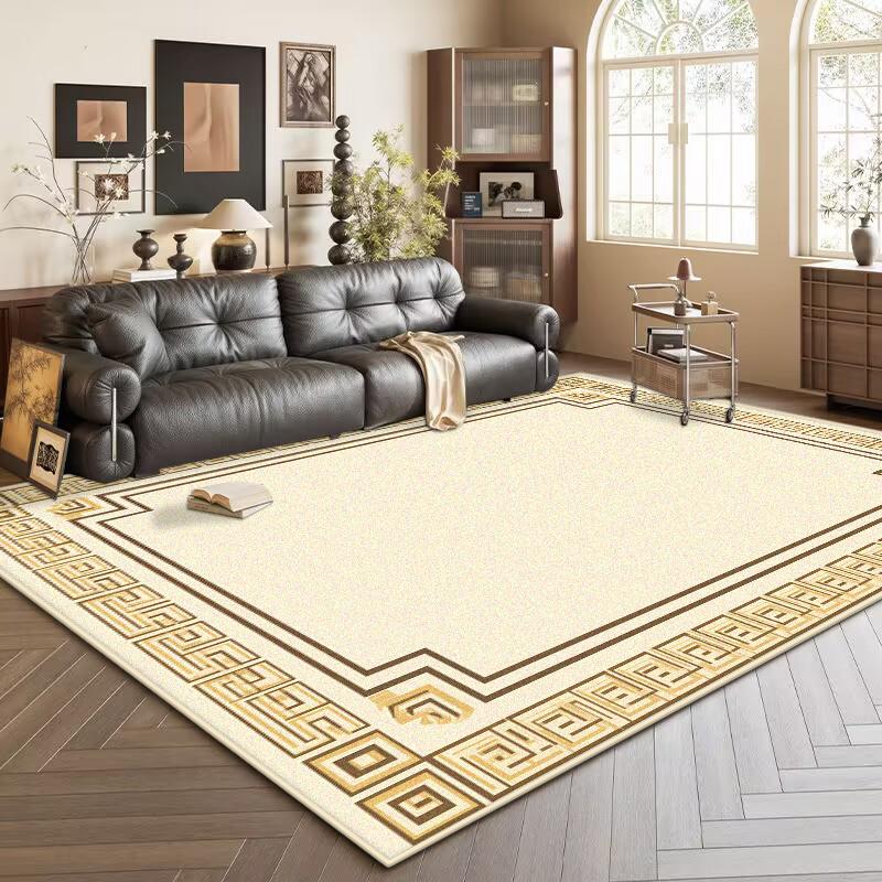 

Modern simple Carpet flannel Living Room High-end customizable Rug Bedroom Bed End Anti-slip lounge Mat Short velvet office 60*90cm