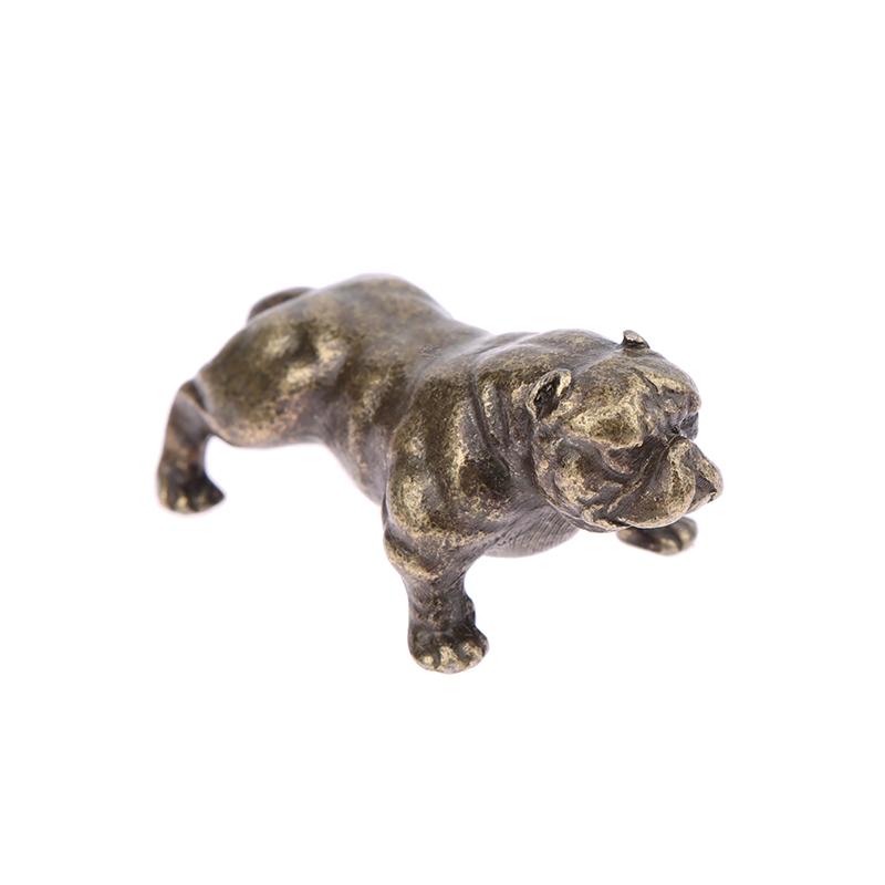 Minature Elephant Tortoise Dog Figurines Tea Pet Table Ornament Decorations Metal Animal Crafts Home Decor Living Room
