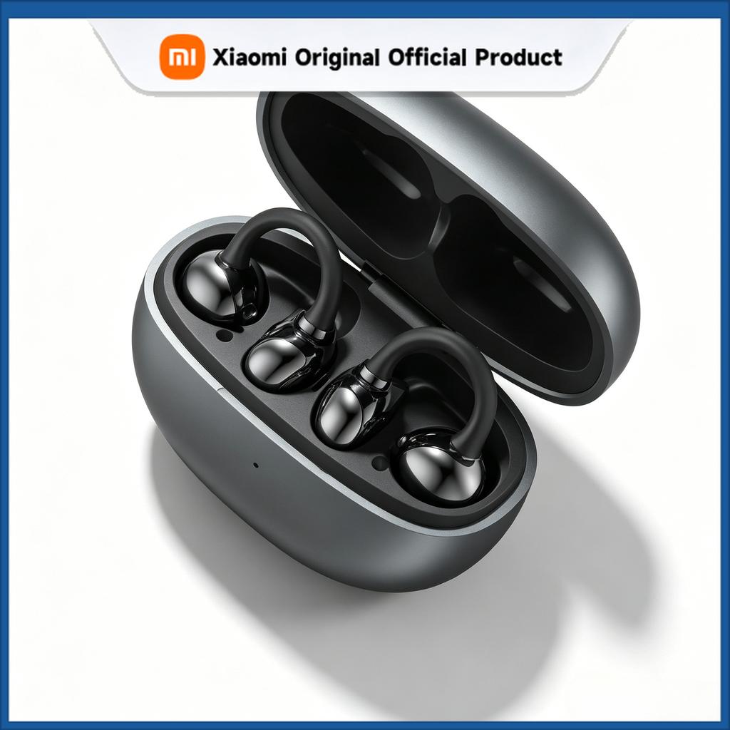 Xiaomi Wireless Ear Clip Bluetooth Earbuds Sports Waterproof Design Noise Cancelling Headphones Long Battery Life with Built-in Mic