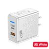Multi-Port Fast Charger: LED USB+PD Type-C for US, EU, UK Standards