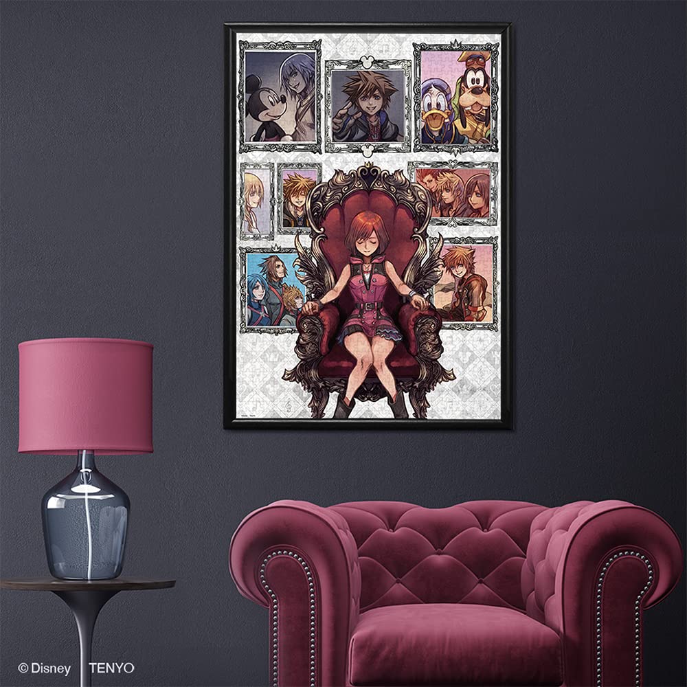 Tenyo in Jigsaw Puzzle Disney Kingdom Hearts Zankyo Includes and Service Card (Tenyo) [Made Japan] 1000-Piece (51x73.5cm) D-1000-860, Glue, Spatula,