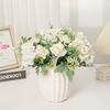 Artificial Flowers Silk Gardenia Hydrangea Wedding Bridal Bouquet Home Table Vase Festival Party Wreath Diy Gift Box Decoration