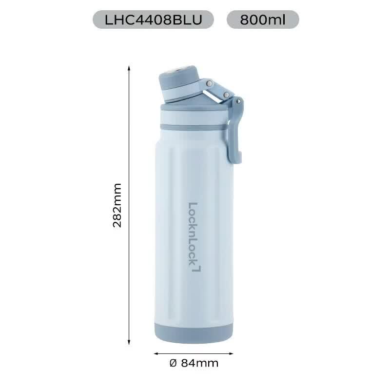 LOCKLOCK 316L Stainless Steel Insulated Bottle 800 мл синий