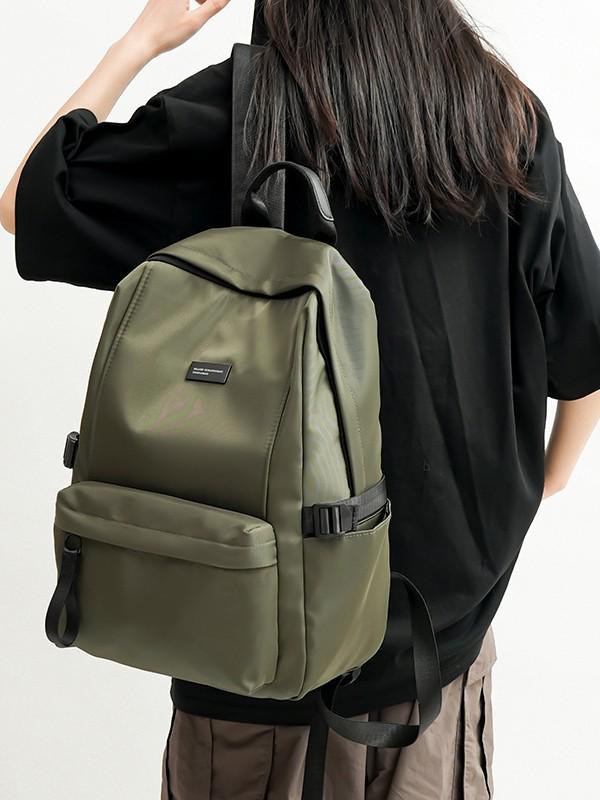 Lightweight Waterproof Nylon Backpack for Students, 14-15 Inch Laptop, Large Capacity, Outdoor Use