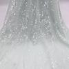 Tessuto di Pizzo Ricamato Full Paillettes Lucide Multicolore Materiale da Cucito Fai da Te per Abito da Sposa Tessuto Decorativo per Abbigliamento