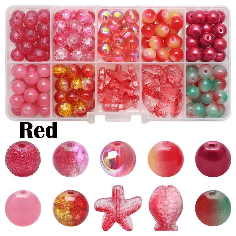 

10 сеток/коробка, хрустальные стеклянные бусины, наборы для изготовления ювелирных изделий, натуральный камень, морская звезда, рыба, поделки для DIY, браслет, ожерелье