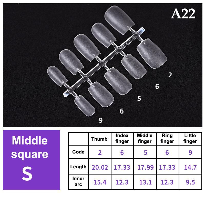 100Pcs/Box False Nails Transparent Press On Nails Coverage False Nails Tips Short Shaped Water Drop Full Sticker For Nails
