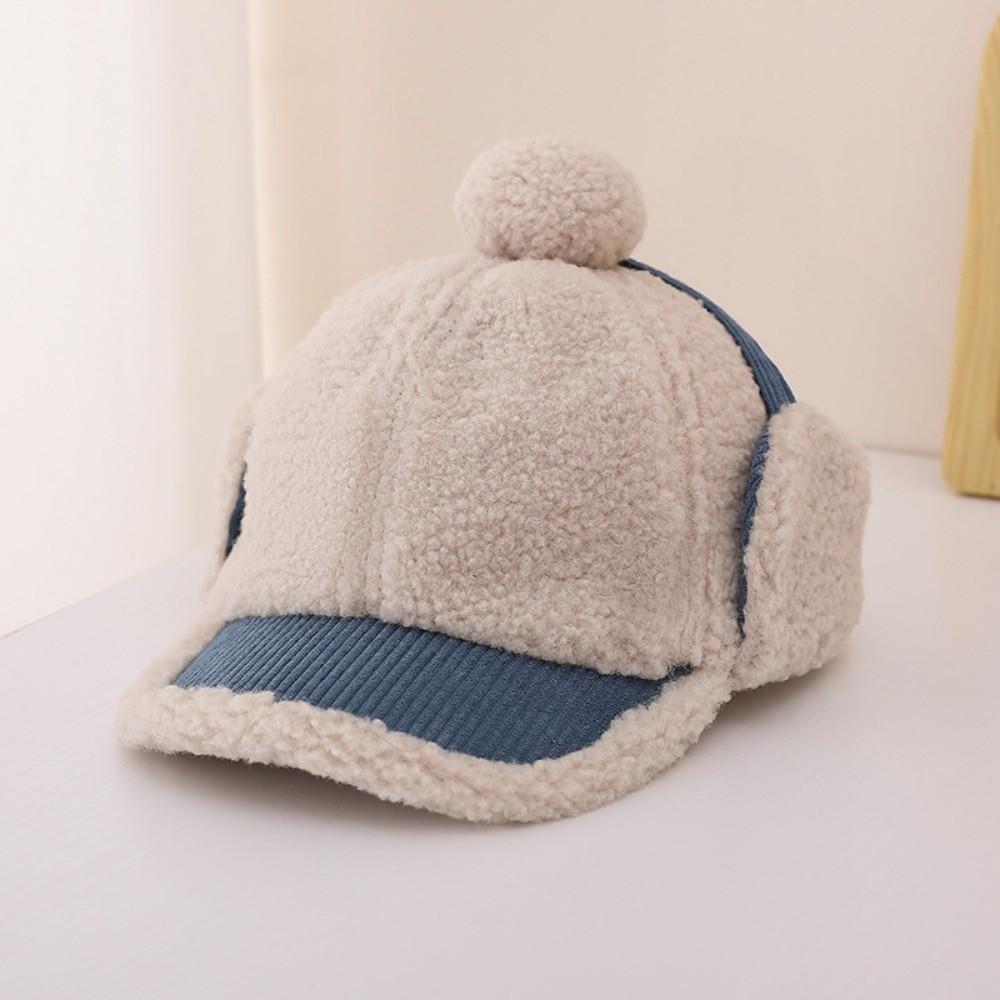 Thickened Kids Baseball Hat Cute Peaked Cap Cute Earflap Hat Skiing